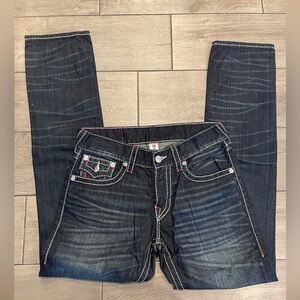 True Religion Men's Dark Blue Jeans Slim size 32